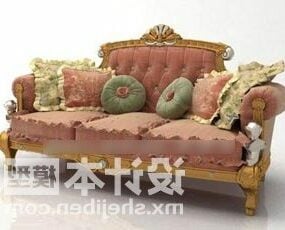 Antique Camel Sofa 3d model