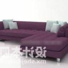 Upholstery Sofa Purple Color