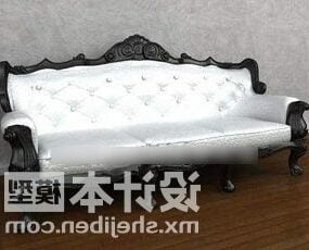 Camel White Sofa 3d model