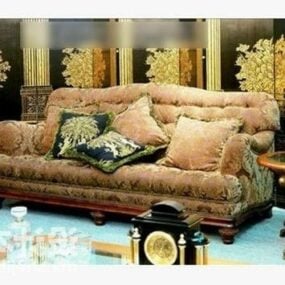 European Style Upholstery Sofa 3d model
