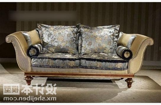 Vintage Style Sofa Mit Kissen