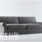 Modern Sofa Grey Fabric Material