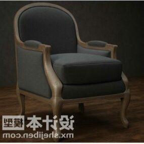 1д модель Европейское антикварное кресло V3