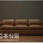 Three Seats Sofa Leather
