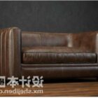 Leather Sofa Realistic Material
