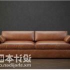 Two Seats Sofa Leather