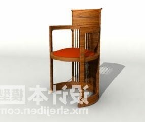 Modello 3d della sedia a forma di cilindro