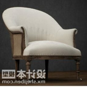 Elegant Armchair Modern Style 3d model