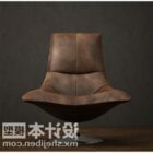 Realistic Leather Sofa Armchair
