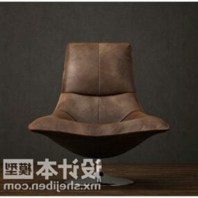 Realistic Leather Sofa Armchair 3d model