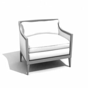 Chaise longue avec canapé simple modèle 3D