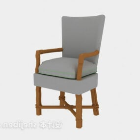 Chaise longue de style campagnard modèle 3D