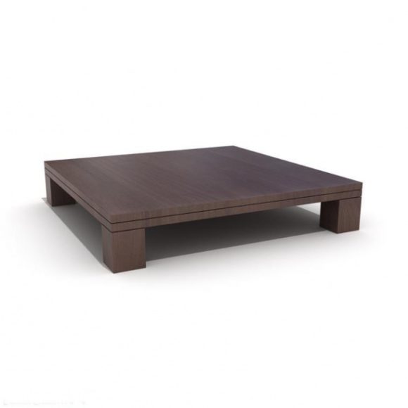 Trä fyrkantigt soffbord
