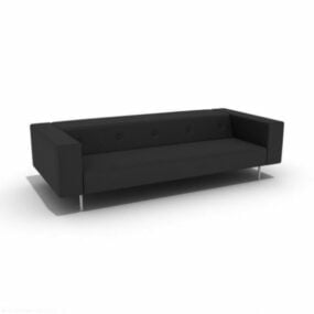 Modern enkel Loveseat soffa 3d-modell