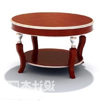Elegante tavolino rotondo classico