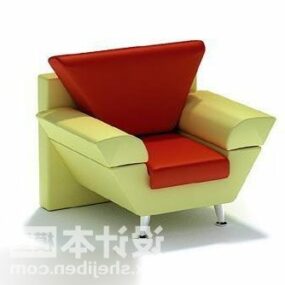 Upholstery Armchair Triangle Shaped 3d model
