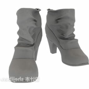 Women Leather Shoes 3d model
