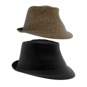 Men Hat Old Style 3d-modell