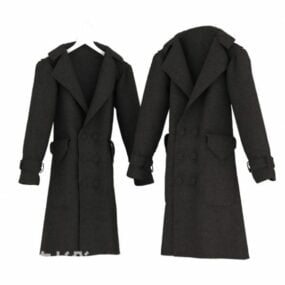 Black Coat Fashion 3d model