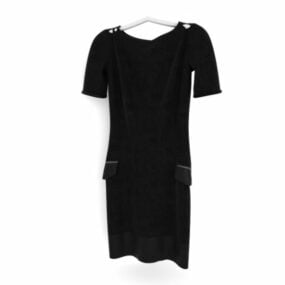 Model 3d Girl Black Dress