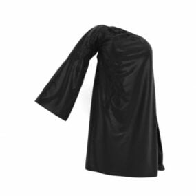 Black Dress Shirt 3d model