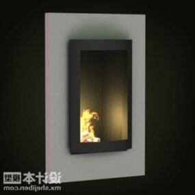 Minimalist Fireplace V1 3d model