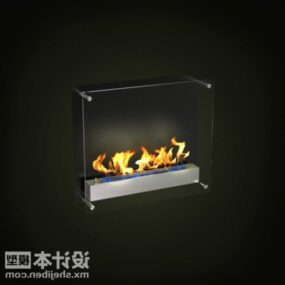 1d модель Modern Black Fireplace V3