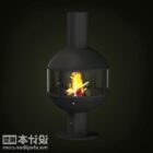 現代の鉄の暖炉