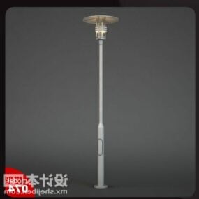 Modelo 3D de design de coluna comum de lâmpada de rua