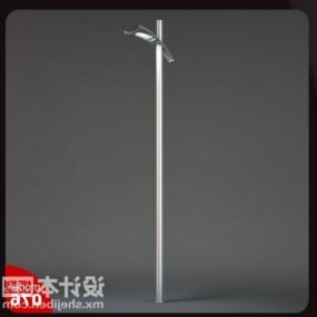 Simple Steel Street Lamp 3d model