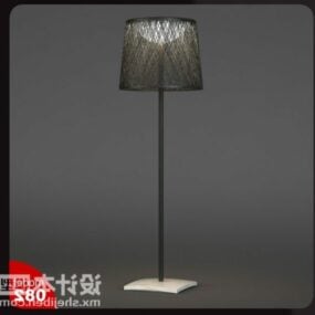 Floor Lamp Transparent Shade 3d model