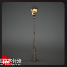 Antique Brass Street Lamp 3d model