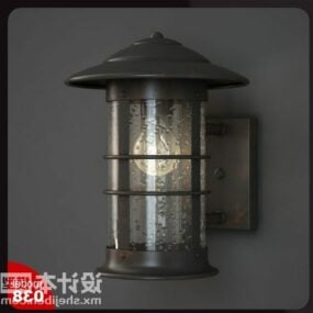Antique Wall Lamp Industrial Style 3d model