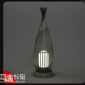 Outdoor Lamp Iron Cage Shade 3d model