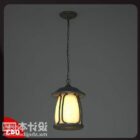 Iron Ceiling Lamp Outdoor Style