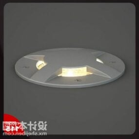 Round Floor Lamp 3d model