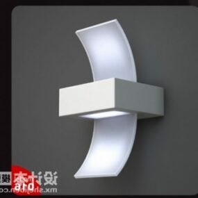 Modern Wall Lamp Rectangular Shade 3d model