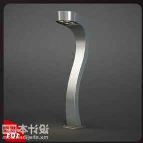 Curved Bar Shaped Wall Lamp 3d model