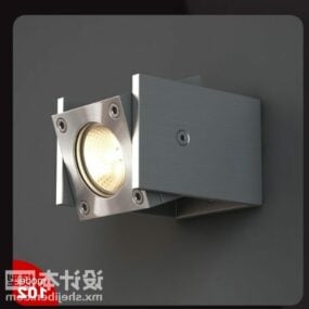 Spotlight Wall Lamp Square Shade 3d model