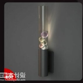 Wall Lamp Glass Cylinder Shaped 3d model