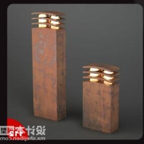 Two Outdoor Lamp 3d model