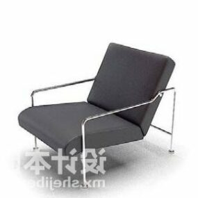 3д модель тканевого кресла для гостиной в простом стиле