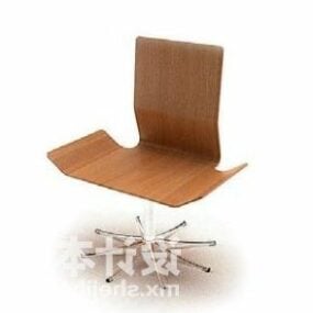 Stiliserad läderstol 3d-modell