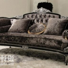 3д модель классической мебели для дивана Chesterfield