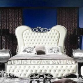 3д модель королевской кровати