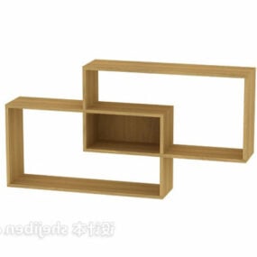 Minimalistisk bokhylla 3d-modell
