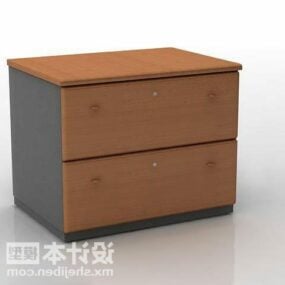 Bedside Table Minimalist Style 3d model