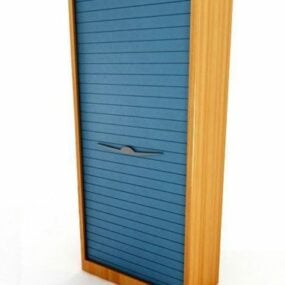 Wooden Clothes Cabinet 3d model