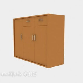 Simple Shoe Cabinet 3d model