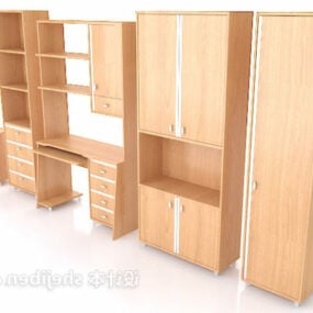 Wall Cabinet Wooden Mdf 3d model